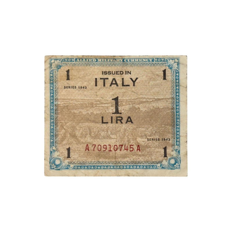 Banconota Alleata 1 Lira – Allied Military Currency – Italia 1943 – Serie WWII