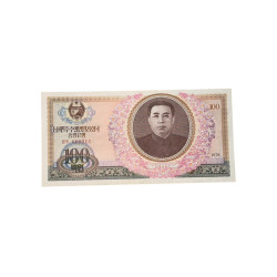 Banconota Corea del Nord 100 Won – Ritratto di Kim Il-sung – Edizione 1978