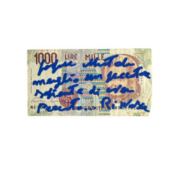 Banconota Italiana 1000 Lire Montessori – Firmata a Mano da Gaspare Mutolo | Memorabilia Autografa