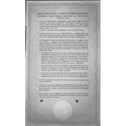 Certificato Obbligazionario 117ª Emissione | Documento Storico