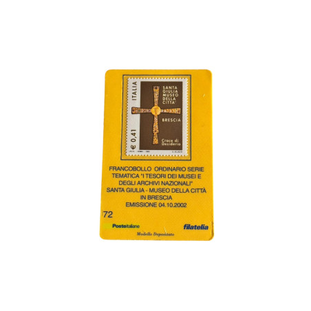 Francobollo Italia “Santa Giulia – Museo della Città di Brescia” 2002 | Croce di Desiderio – Tesori dei Musei Nazionali