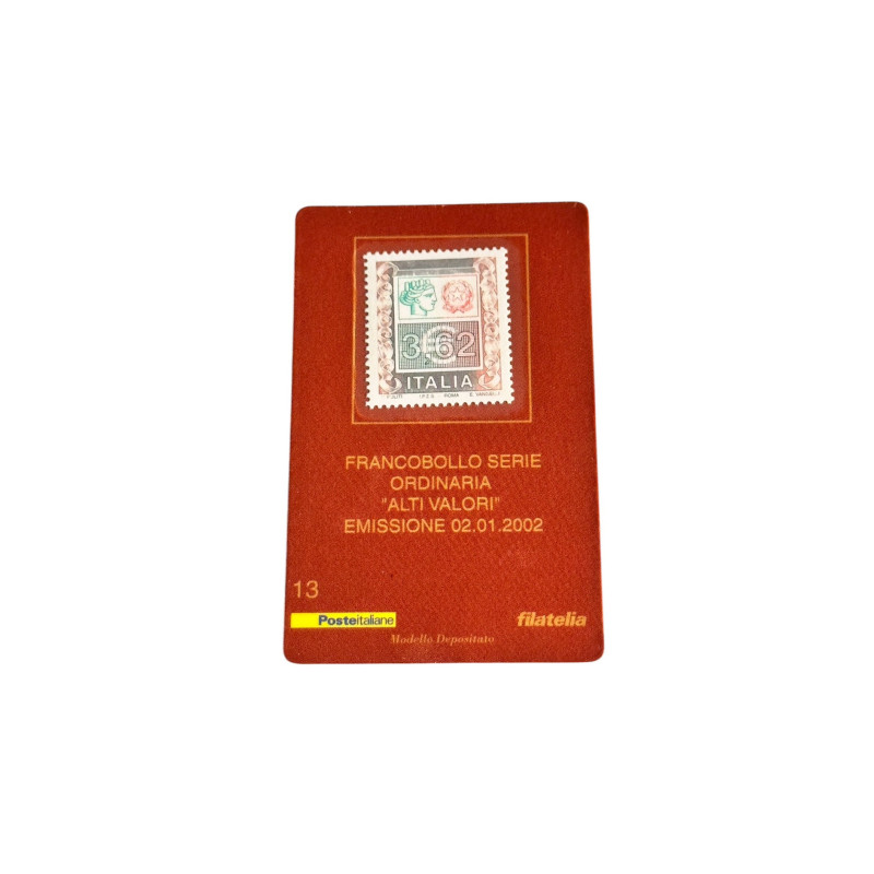 Francobollo Serie Ordinaria “Alti Valori” – 362 Lire (€1,87) – Italia, Emissione 2002