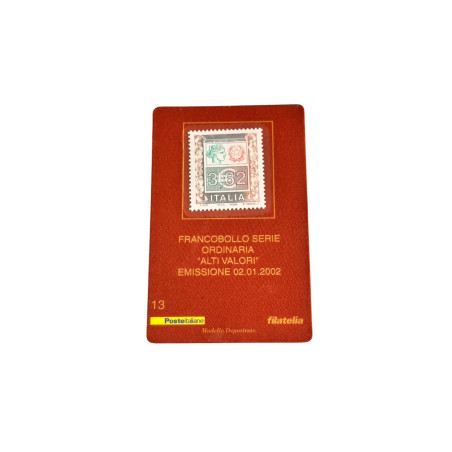 Francobollo Serie Ordinaria “Alti Valori” – 362 Lire (€1,87) – Italia, Emissione 2002