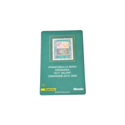 Francobollo Serie Ordinaria “Alti Valori” €1,55 Italia – Emissione 2002 (cartoncino filatelico originale)