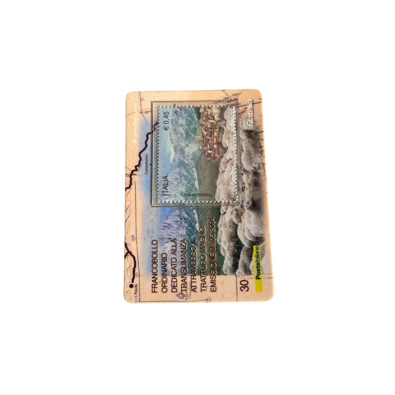 Francobollo Ordinario “Il Turismo” – Transumanza a Tratturo Magno €0,45 Italia – Emissione 2004 (cartoncino filatelico originale