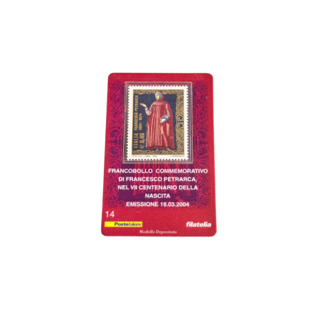 Francobollo Commemorativo Francesco Petrarca €0,45 VII Centenario della nascita – Italia 2004