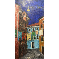 Paola Alviano Glaviano – Venezia di notte | Opera 100×50 cm