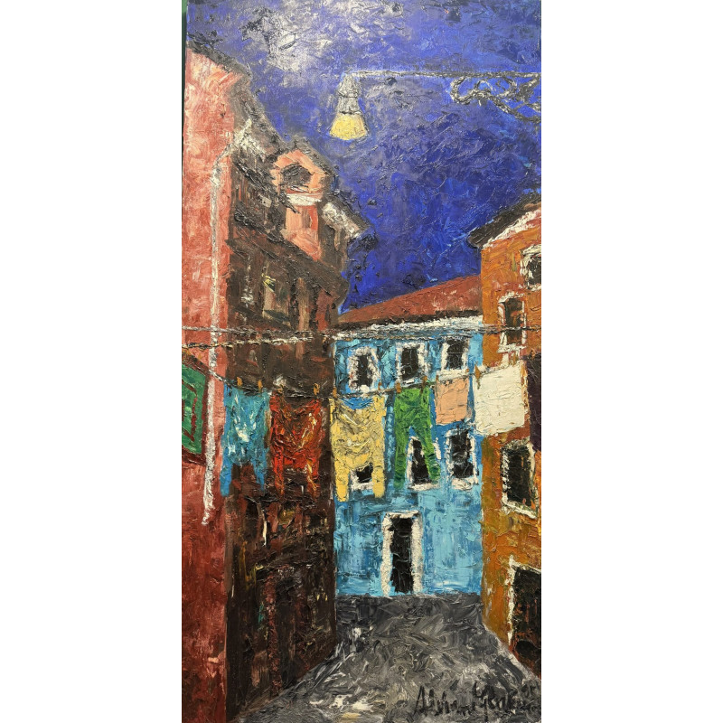 Paola Alviano Glaviano – Venezia di notte | Opera 100×50 cm