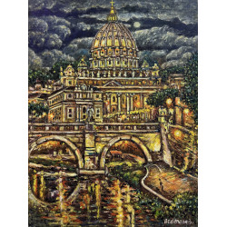 Cosmin Bedereaga - Vaticano - Olio su tela - 2023 - 30x40 cm - Firmato