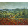 Cosmin Bedereaga - Primavera Toscana - Olio su tela - 2023 - 50x60 cm - Firmato