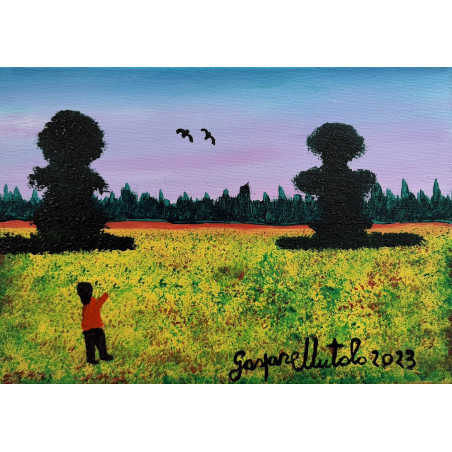 Gaspare Mutolo - Olio su tela - 20x30 cm - 2023 - Firmato e certificato