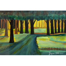 Gaspare Mutolo – Sottobosco - Olio su Tela 40x60 cm (2020) Firmato e certificato