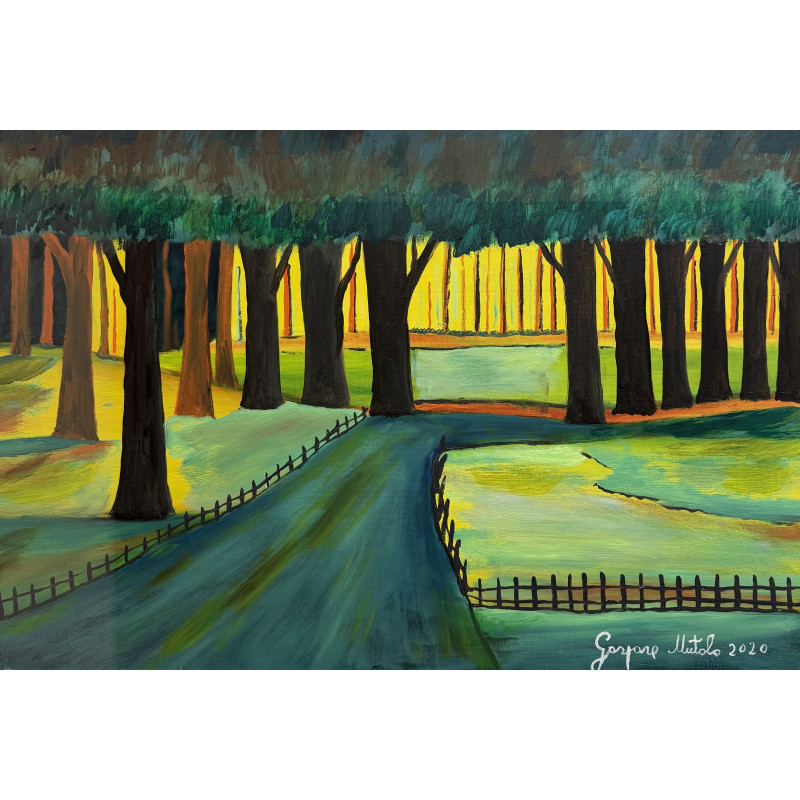 Gaspare Mutolo – Sottobosco - Olio su Tela 40x60 cm (2020) Firmato e certificato