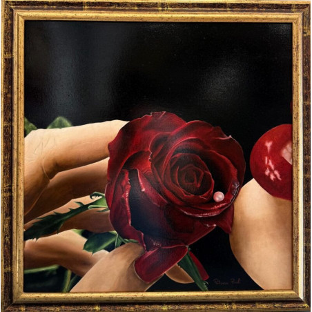 Patricia Reali – Metamorfosi di un bacio (2023) | Olio 50×50