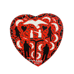 Gaspare Mutolo – Cuore Olio su Tela 30x30 cm (2023) | Opera Firmata