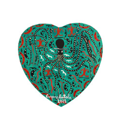 Gaspare Mutolo – Cuore Olio su Tela 30x30 cm (2023) | Opera Firmata