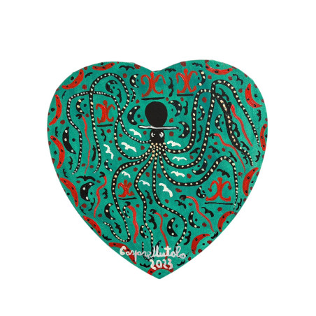 Gaspare Mutolo – Cuore Olio su Tela 30x30 cm (2023) | Opera Firmata