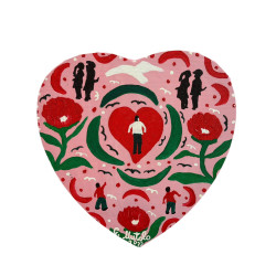 Gaspare Mutolo – Cuore Olio su Tela 30x30 cm (2023) | Opera Firmata