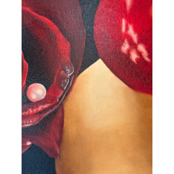 Patricia Reali – Metamorfosi di un bacio (2023) | Olio 50×50