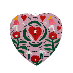 Gaspare Mutolo – Cuore Olio su Tela 30x30 cm (2023) | Opera Firmata