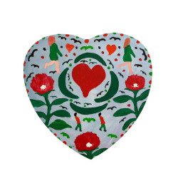 Gaspare Mutolo – Cuore Olio su Tela 30x30 cm (2023) | Opera Firmata