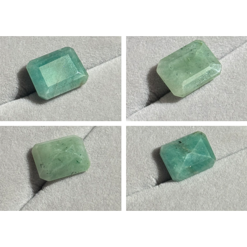 Coppia Smeraldi Naturali 17 Ct Taglio Emerald Certificati EGL