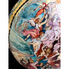 Uovo di Struzzo Dipinto a Mano con Foglia d’Oro | Opera Artistica Unica Sacra