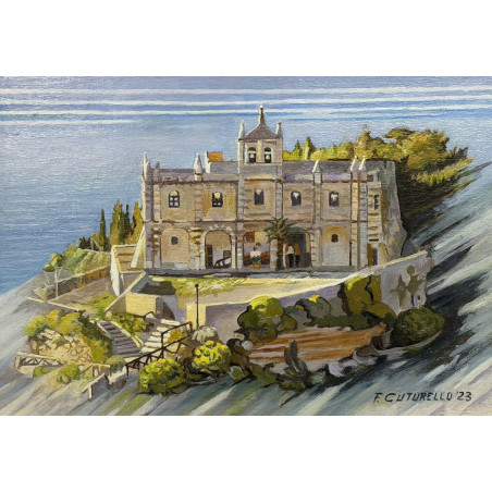 Franco Cuturello – L’Isola | Olio su Tavola 19x27 cm (2023)
