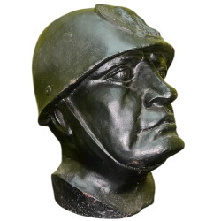Busto Mussolini in ghisa 30 cm – Firmato G. Carusi – Collezionismo